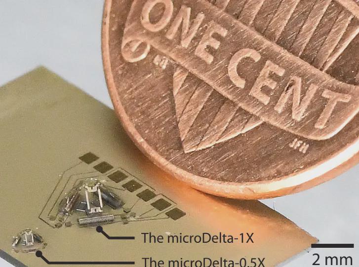 全球“最小”Delta机器人！3D打印而成，论文登顶《Science Robotics》