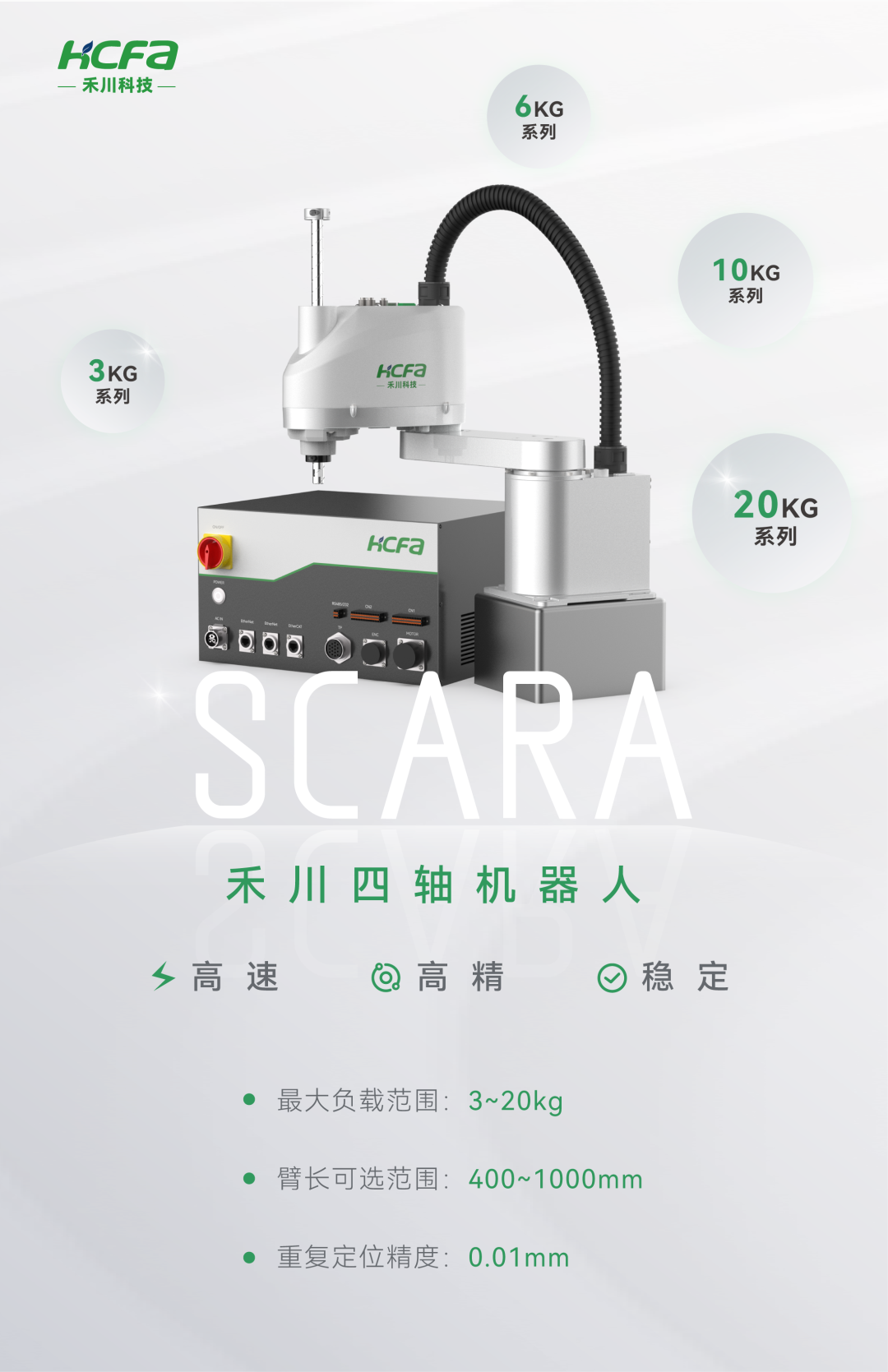 新品发布丨HCFA禾川科技 SCARA机器人重磅推出！ - 机器人大讲堂