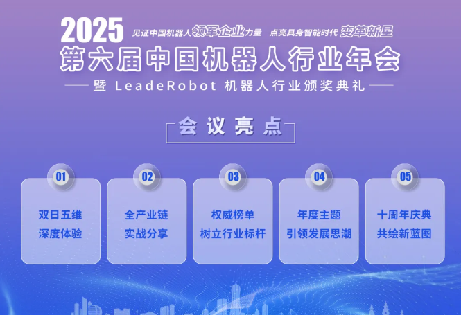 第六届中国机器人行业年会启动报名！