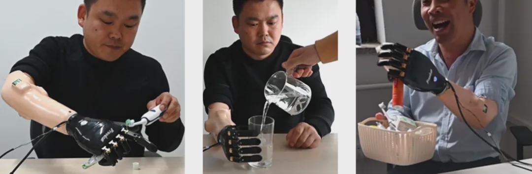 触觉假肢手的多功能共享控制策略，助力断肢患者实现“一次多抓”及“柔性物体操作-挤牙膏”等任务